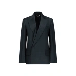 Victoria Beckham Olie Jacket in Dark Teal | Blazers | Coveti
