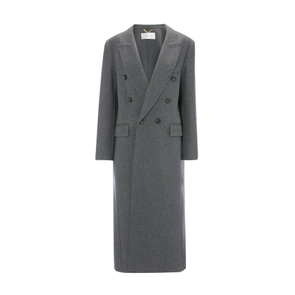 Overcoat in Grey Melange