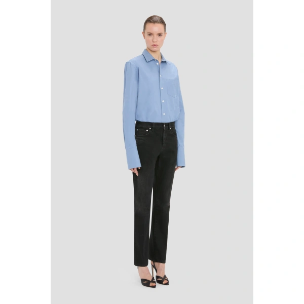 Victoria Beckham Perry Shirt in Ocean Mist | Shirts | Coveti, view 2