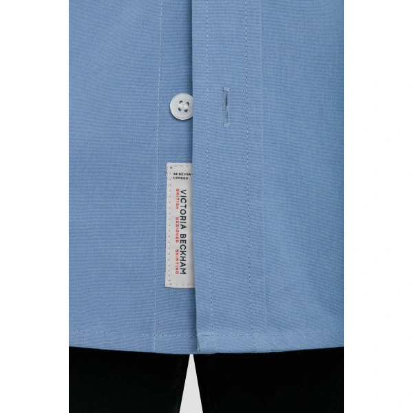 Victoria Beckham Perry Shirt in Ocean Mist | Shirts | Coveti, view 3