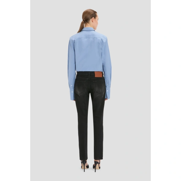 Victoria Beckham Perry Shirt in Ocean Mist | Shirts | Coveti, view 4