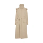 Victoria Beckham Philippa Trench Coat in Beige | Trench Coats | Coveti