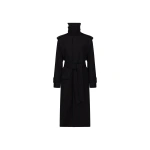 Victoria Beckham Philippa Trench Coat in Black | Trench Coats | Coveti