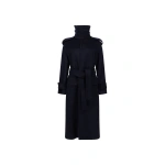 Victoria Beckham Philippa Trench Coat in Midnight | Trench Coats | Coveti