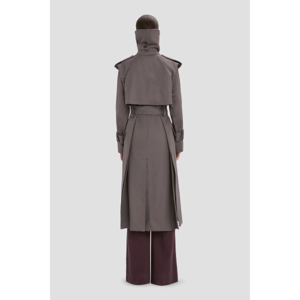 Victoria Beckham Philippa Trench Coat in Ore | Trench Coats | Coveti, view 5