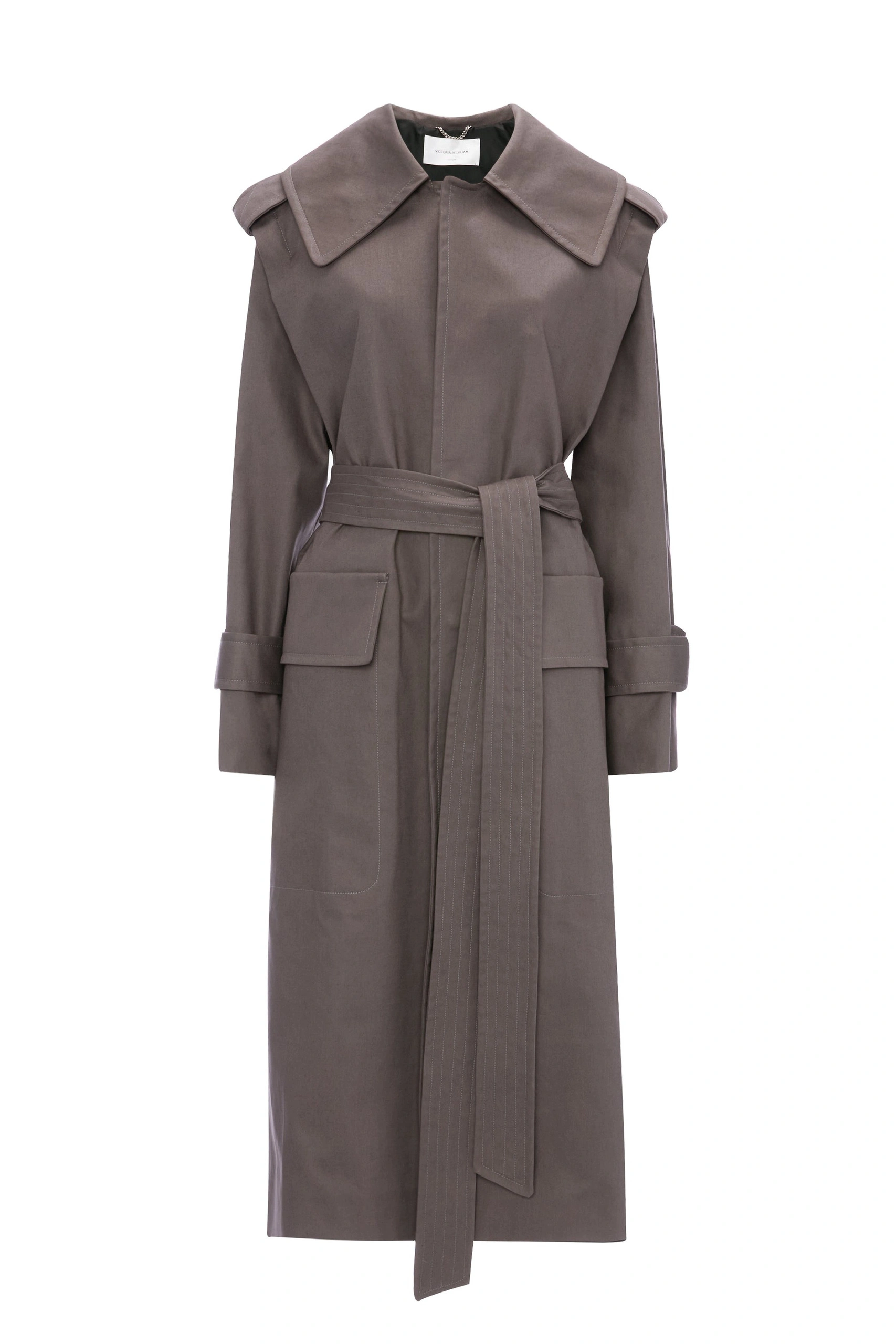 Victoria Beckham Philippa Trench Coat in Ore Victoria Beckham Philippa Trench Coat in Ore | Trench Coats | Coveti