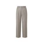 Victoria Beckham Pleated Trouser in Ore | Wide-Leg Pants | Coveti