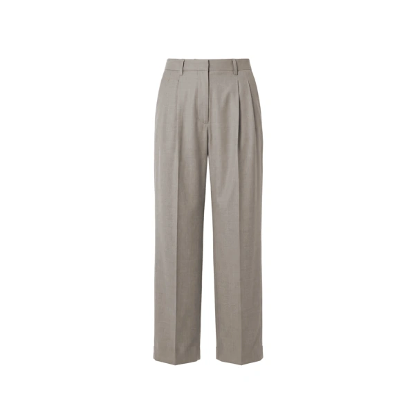 Pleated Trouser in Ore