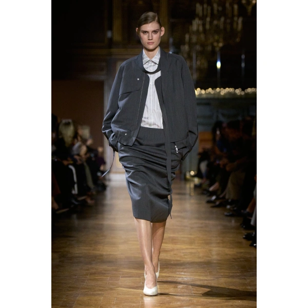 Victoria Beckham Pocket Detail Shirt in Lavender Grey | Shirts | Coveti, view 2