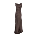 Victoria Beckham Posy Gown in Ore | Evening Gowns | Coveti