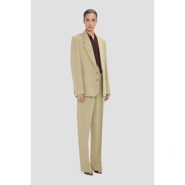 Victoria Beckham Pressed Jacket in Beige | Blazers | Coveti, view 2