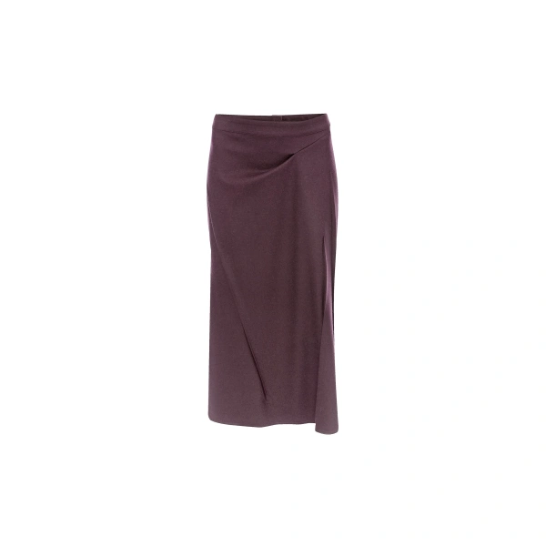 Pressed Skirt in Acai