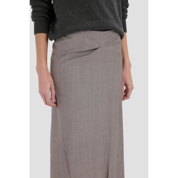 Victoria Beckham Pressed Skirt in Ore | Midi Skirts | Coveti, view 5