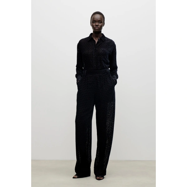 Victoria Beckham Remi Shirt in Black | Shirts | Coveti, view 2