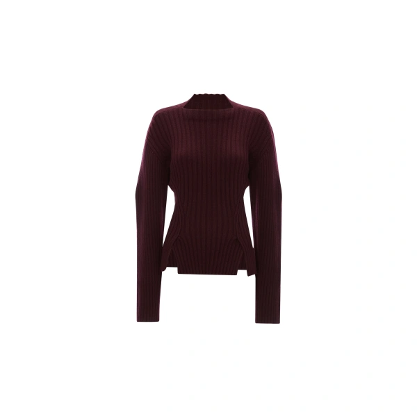 Ribbed Jumper in Acai