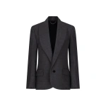 Victoria Beckham Roberta Jacket in Ash Melange | Blazers | Coveti