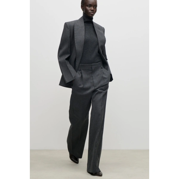 Victoria Beckham Roberta Jacket in Ash Melange | Blazers | Coveti, view 6