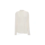 Victoria Beckham Seam Detail Blouse in Elderflower | Blouses | Coveti