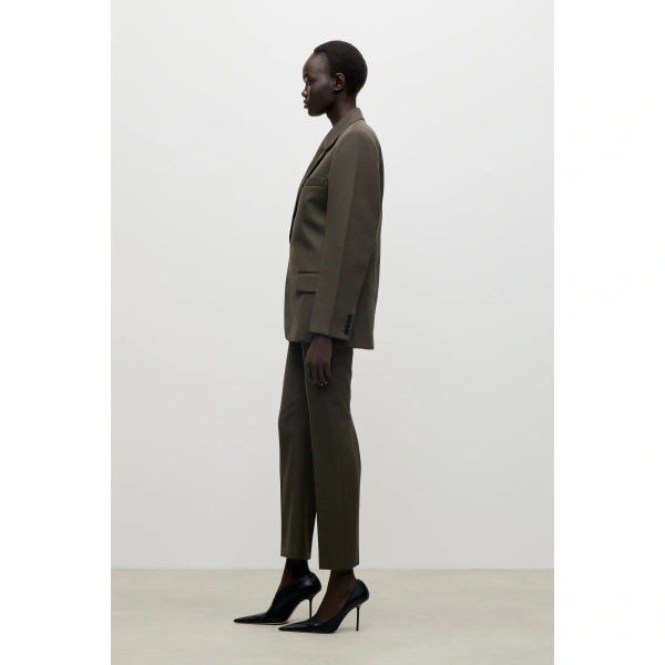 Victoria Beckham Single Breasted Jacket in Golden Ember | Blazers | Coveti, view 4