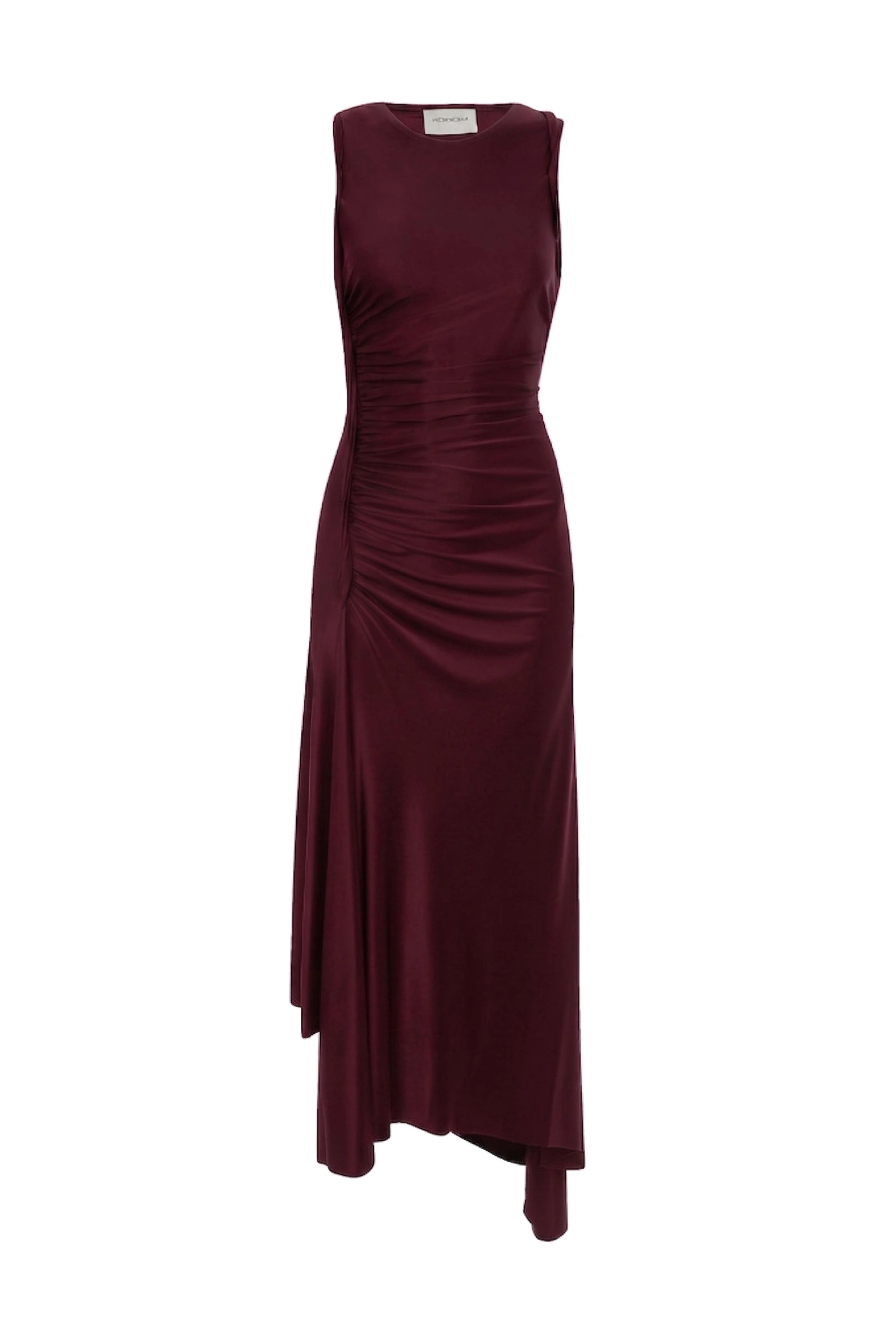 Victoria Beckham Sylvie Midi Dress in Burgundy Victoria Beckham Sylvie Midi Dress in Burgundy | Midi Dresses | Coveti