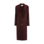 Victoria Beckham Tailored Coat in Acai | Wool & Cashmere Coats | Coveti
