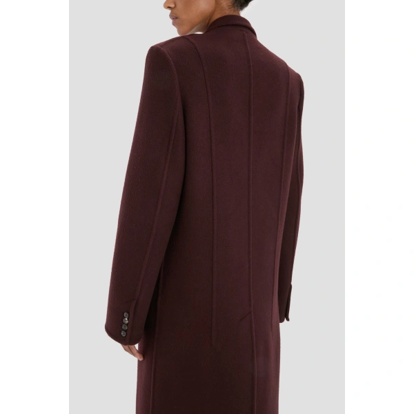 Victoria Beckham Tailored Coat in Acai | Wool & Cashmere Coats | Coveti, view 4
