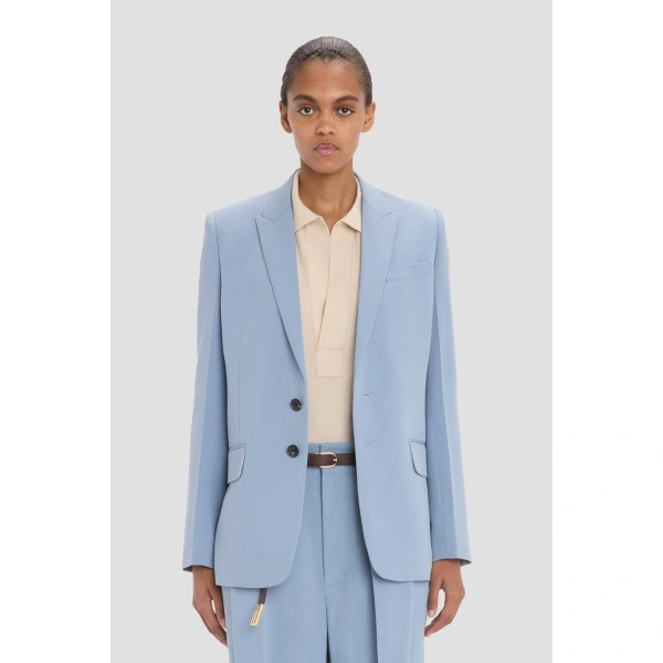 Victoria Beckham Tailored Jacket in Ocean Mist | Blazers | Coveti, view 2