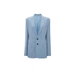 Victoria Beckham Tailored Jacket in Ocean Mist | Blazers | Coveti