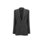Victoria Beckham Tailored Jacket in Ore Melange | Blazers | Coveti