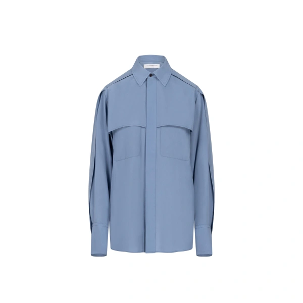Utility Blouse in Storm Blue