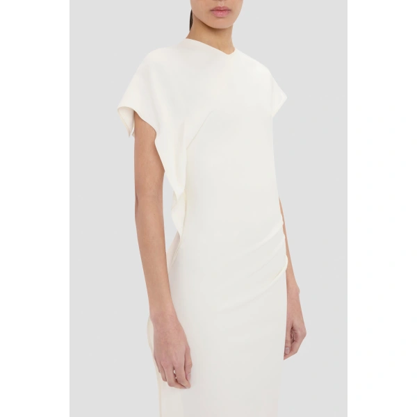 Victoria Beckham Victoria Midi Dress in Elderflower | Midi Dresses | Coveti, view 5