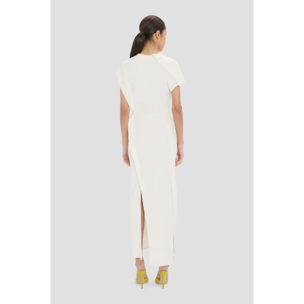 Victoria Beckham Victoria Midi Dress in Elderflower | Midi Dresses | Coveti, view 6