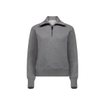 Victoria Beckham Violet Sweatshirt in Mid Grey Marl | Hoodies | Coveti