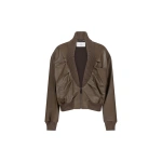 Victoria Beckham Zana Jacket in Brown | Leather Jackets | Coveti