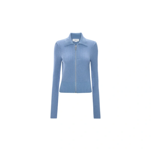 Zip Jumper in Ocean Mist Melange