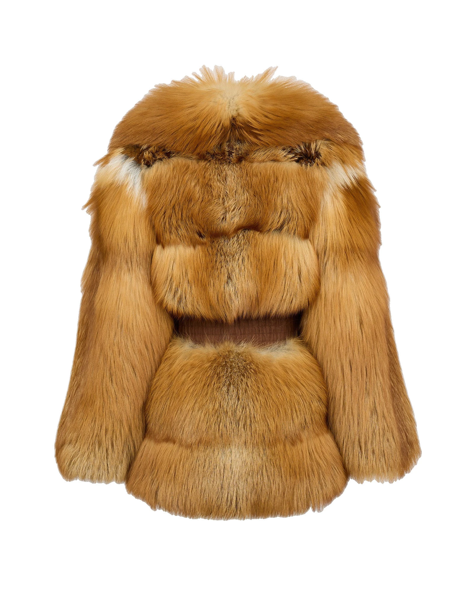 Yves Salomon Belted Fox Fur Coat in Gold Yves Salomon Belted Fox Fur Coat in Gold | Fur Coats | Coveti