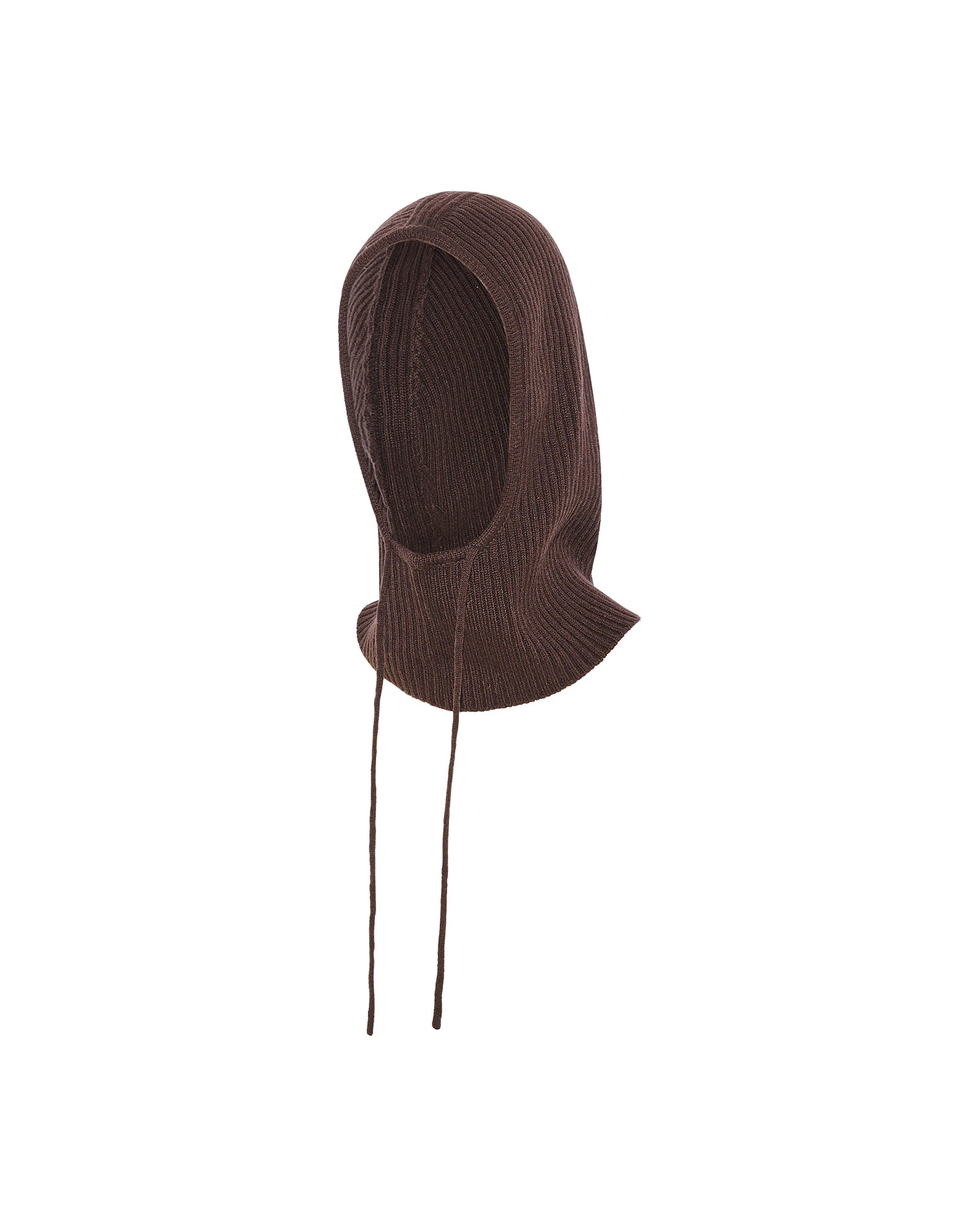 Yves Salomon Cashmere Knit Balaclava in Brown Yves Salomon Cashmere Knit Balaclava in Brown | Hats | Coveti