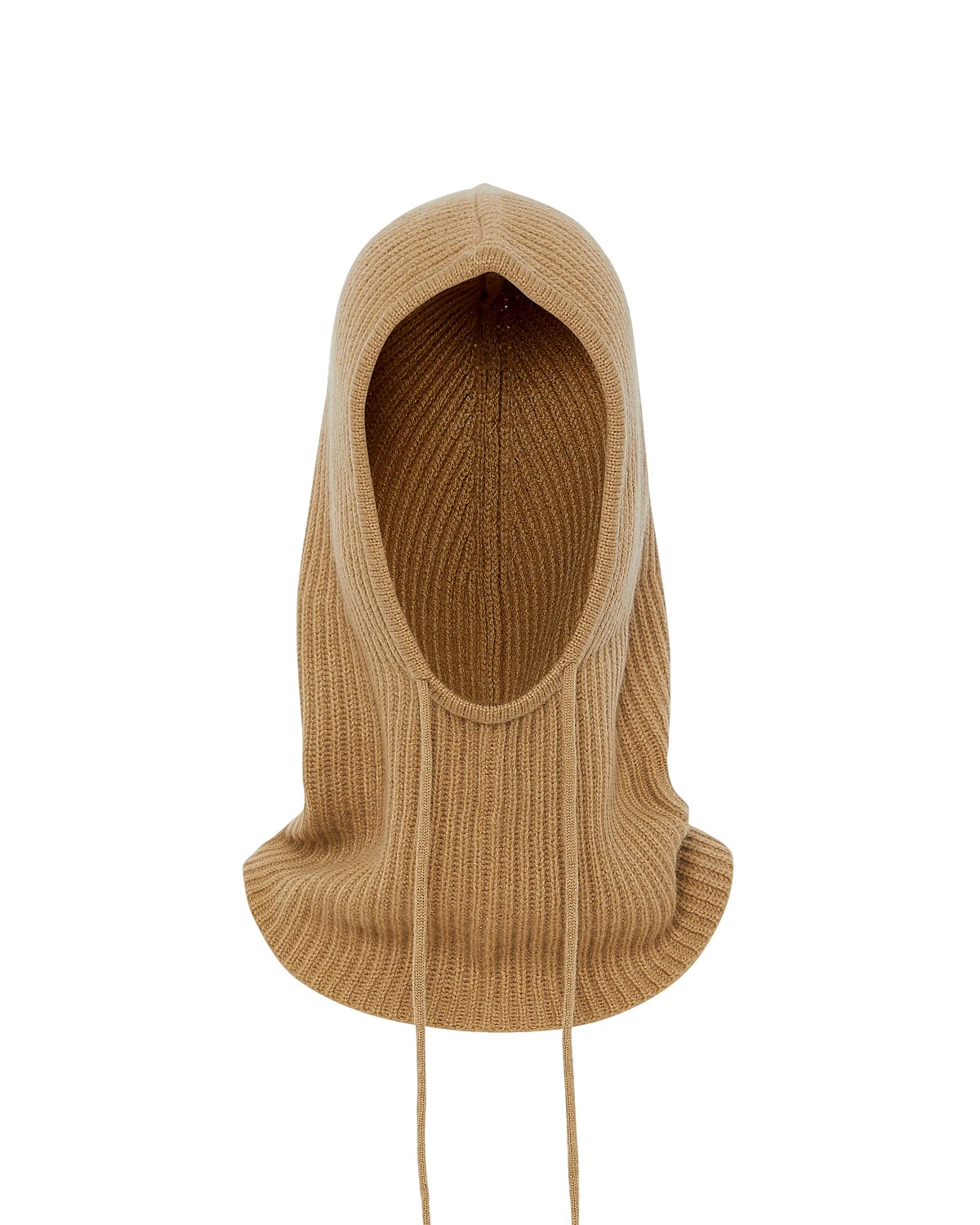 Yves Salomon Cashmere Knit Balaclava in Dark Camel Yves Salomon Cashmere Knit Balaclava in Dark Camel | Hats | Coveti