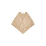 Yves Salomon Cashmere Knit Bandana in Dark Camel | Scarves | Coveti