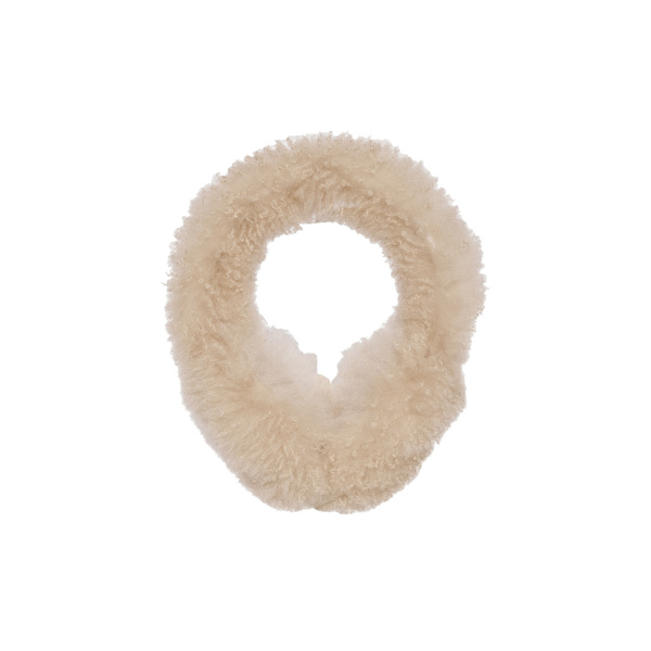 Yves Salomon Cashmere Lambskin Shearling Earmuffs in Beige | Hats | Coveti