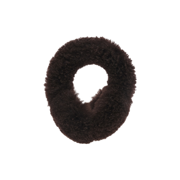Yves Salomon Cashmere Lambskin Shearling Earmuffs in Brown | Hats | Coveti