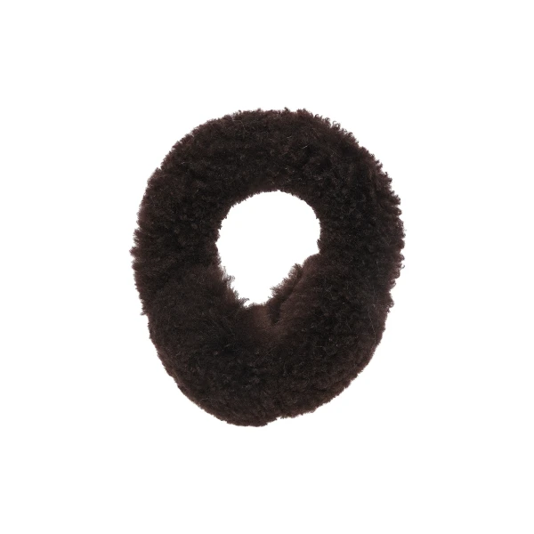 Yves Salomon Cashmere Lambskin Shearling Earmuffs in Brown | Hats | Coveti
