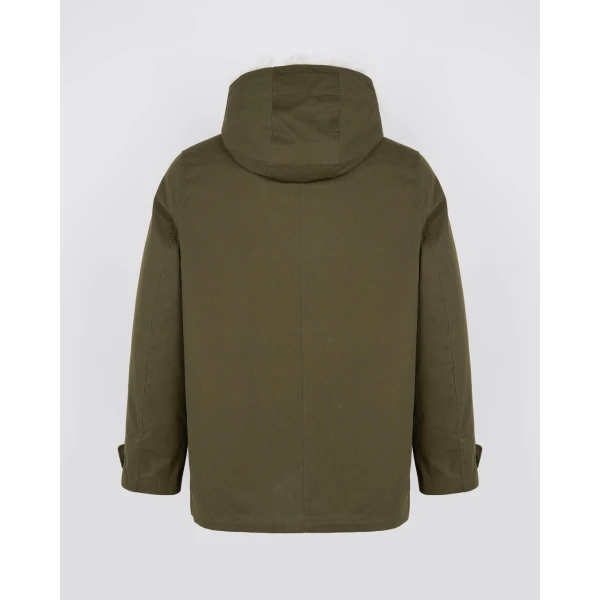 Yves Salomon Cotton-Blend Parka with Coyote and Rabbit Fur in Dark Khaki | Men's Jackets | Coveti