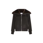 Yves Salomon Cropped Cashmere-Blend Blouson with Removable Mink Collar in Brown | Jackets | Coveti