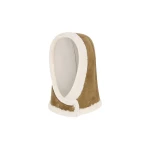 Yves Salomon Curly Merino Lambskin Hood in Camel | Women | Coveti