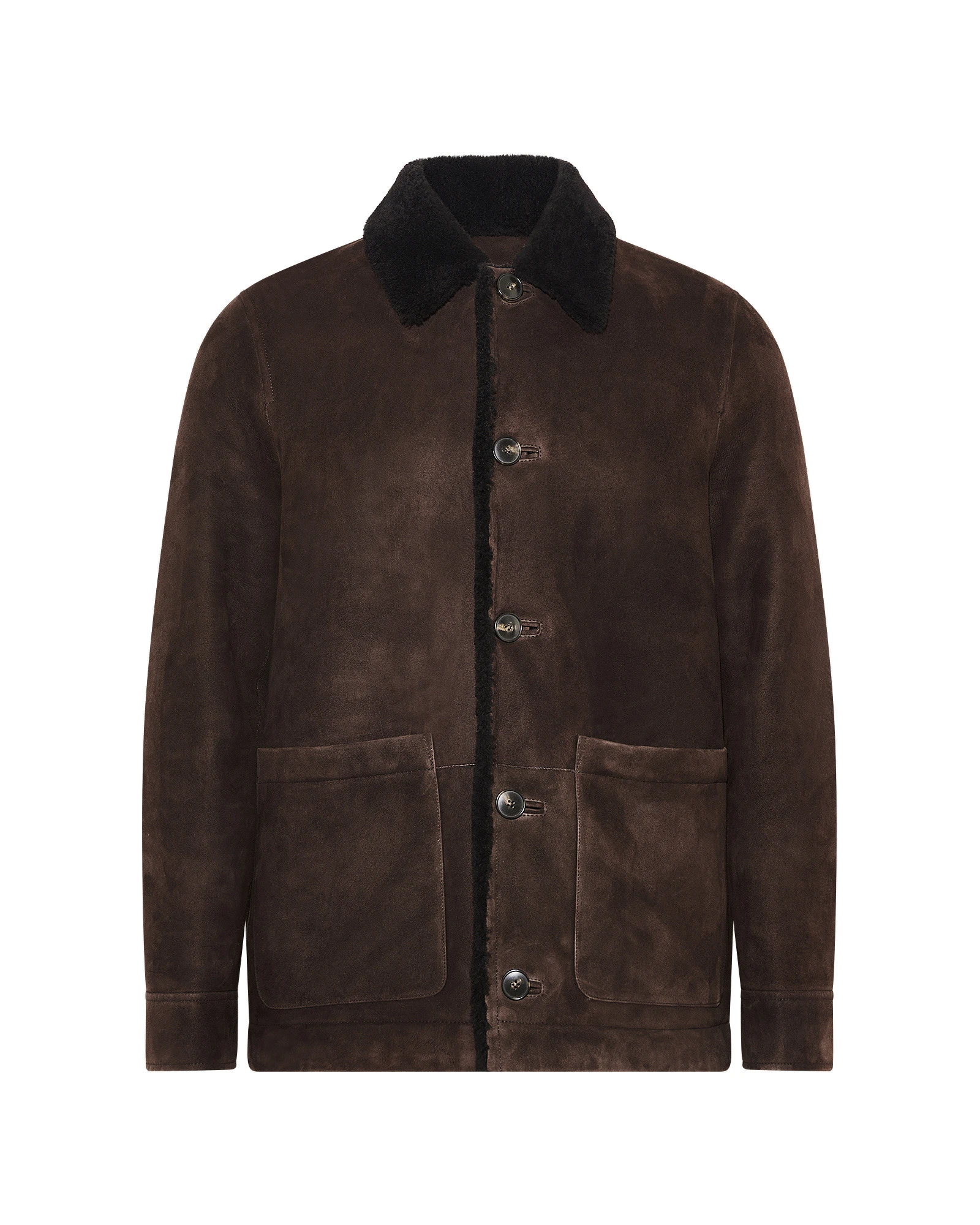 Yves Salomon Curly Wool Suede Lambskin Shearling Jacket in Brown Yves Salomon Curly Wool Suede Lambskin Shearling Jacket in Brown | Men Jackets | Coveti