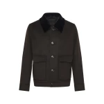 Yves Salomon Double-Sided Cashmere Jacket with Shaved Mink Collar in Brown | Men Jackets | Coveti