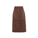 Yves Salomon Double-Sided Velour Lambskin Skirt in Bordeaux | Women | Coveti