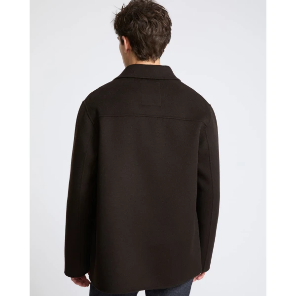 Yves Salomon Double-Sided Wool and Cashmere Workwear Jacket in Brown | Men's Jackets | Coveti