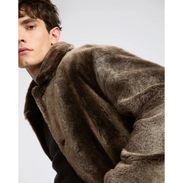 Yves Salomon Extra-Long Lacon Lambskin Shearling Coat in Brown | Men's Coats | Coveti